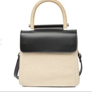 Pink Haley Addilyn Wooden Handle Crossbody Bag